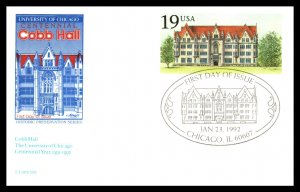 US UX161 Cobb Hall Artmaster U/A FDC Postal Card