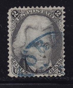 73 VF well centered light blue CDS cancel with nice color...