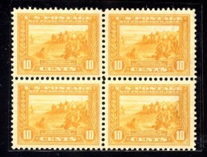 US SCOTT #400 BLOCK MINT-VF-SUPERB-OG-TOP - LH, BOTT. - NH