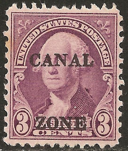 Canal Zone SC# 115 Mint 3c George Washington ODG NH CV$4 NH