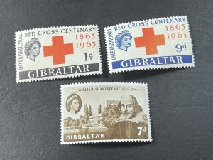 GIBRALTAR # 162-164-MINT NEVER/HINGED---COMPLETE SET---1963-64