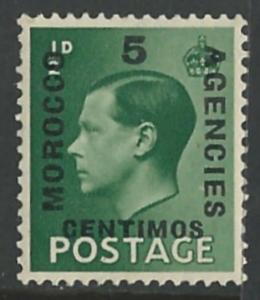 Great Britain-Morocco # 78 Edward VIII Spanish Currency  (1) Unused VLH