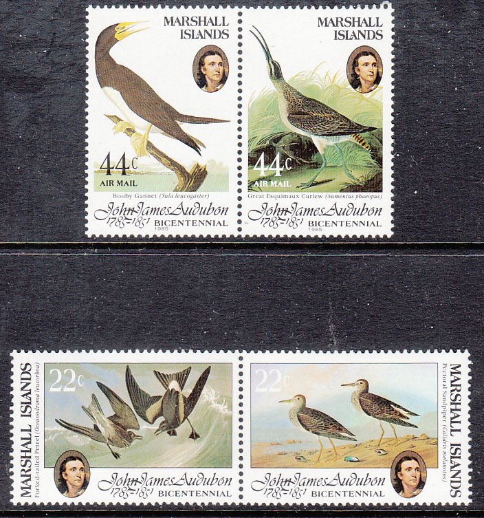 Marshall Islands 63-64,C1-C2 Birds MNH VF