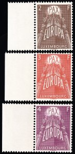 Luxembourg Stamps # 329-31 MNH XF Scott Value $49.00