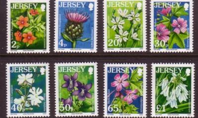 Jersey Sc 1170-7 2005 Flowers stamps NH