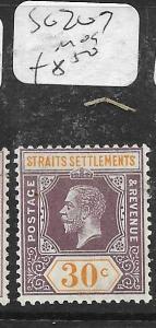 MALAYA  STRAITS SETTLEMENTS  (PP1105B)  KGV  30C  SG 207  MOG