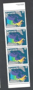 CANADA # 893a 1981 CANADA DAY VERTICAL SE-TENANT STRIP VF MINT NH BS15910-1