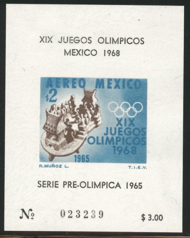 MEXICO Scott C311a Mexico Olympic Games sheet 