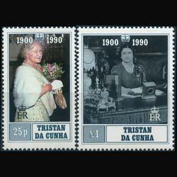 TRISTAN DA CUNHA 1990 - Scott# 480-1 Q.Mother Set of 2 NH