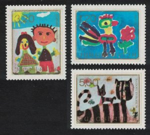 Yugoslavia Joy of Europe Meeting Belgrade Children's Paintings 3v 1974 MNH