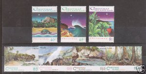 Christmas Island Sc 350-56 MNH. 1993, 2 cplt sets VF