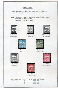BULGARIA 1920s/1940s Officials BOB  Packet M&U on 15 Pages (90+Items) H00741
