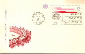 United Nations, New York, Worldwide First Day Cover, Government Postal Card