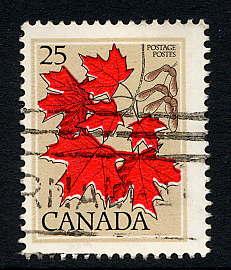 Canada #719 used, Sugar Maple
