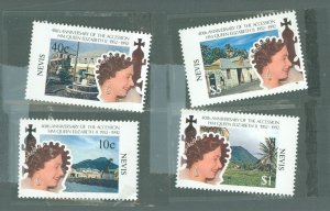 Nevis #702-705  Single (Complete Set)