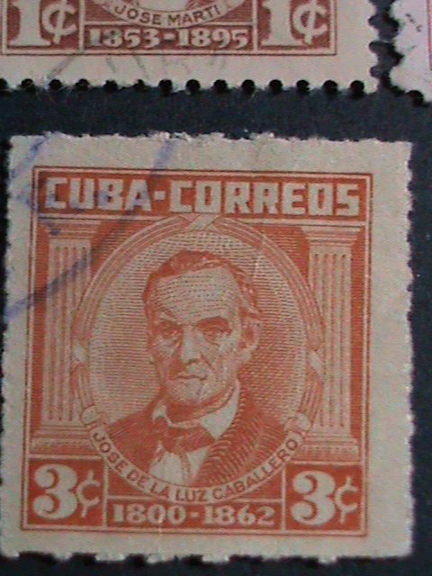 ​CUBA- 1954-SC#519//528- 11 CUBA FAMOUS PERSONS USED STAMPS-SET-VERY FINE