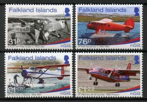 Falkland Islands Aviation Stamps 2018 MNH FIGAS Government Air Service 70 4v Set