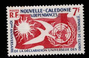 New Caledonia (NCE) Scott 306 MH** 1958 Human Rights stamp