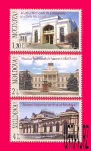 MOLDOVA 2014 Architecture Buildings Museums 3v Scott 821-823 Mi 866-868 MNH