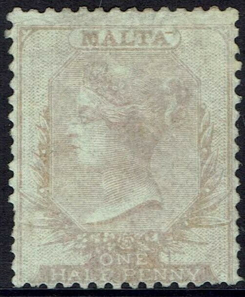 MALTA 1860 QV 1/2D NO WMK - NO GUM 