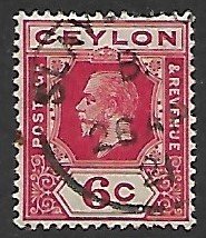 Ceylon # 204 - King George V - used.....{BRN4}