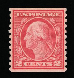 GENUINE SCOTT #455 VF MINT OG NH 1915 TYPE-III PERF-10 SL-WMK COIL SINGLE #12456