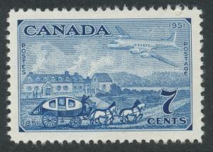 Canada #313 mint, Stagecoach