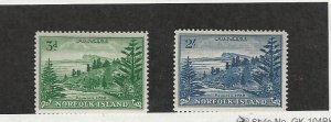 Norfolk Island, Postage Stamp, #23-24 VF Mint Hinged, 1959