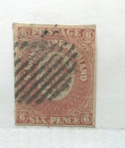 Newfoundland 1860 6d used