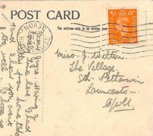 CB217 1945 GB POSTMARK ERROR Devon *Torquay* INVERTED DATESTAMP Machine Cover