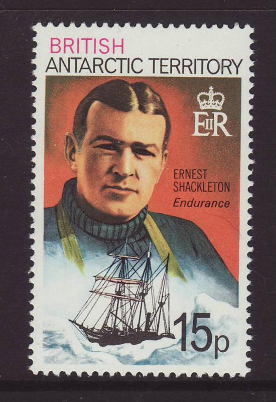 1973 Br Antarctic Terr 15p Ernest Shackleton U/M