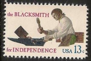 US 1718 Skilled Hands Blacksmith 13c single (1 stamp) MNH 1977