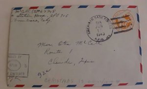 US CHRISTMAS ISLAND APO 915 CENSOR COVER JUNE 1943