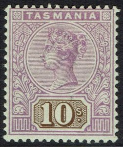 TASMANIA 1892 QV TABLET 10/- WMK TAS