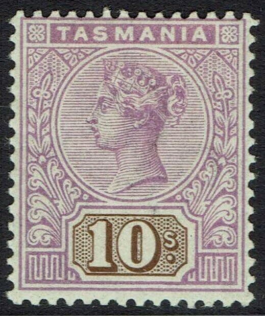 TASMANIA 1892 QV TABLET 10/- WMK TAS 