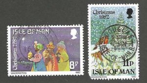 Isle of Man 221-222 Used Complete SCV$.70