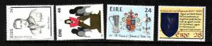 Ireland-Sc#699-702-unused NH set-Women in Society-Goldsmiths-Irish Constitution-