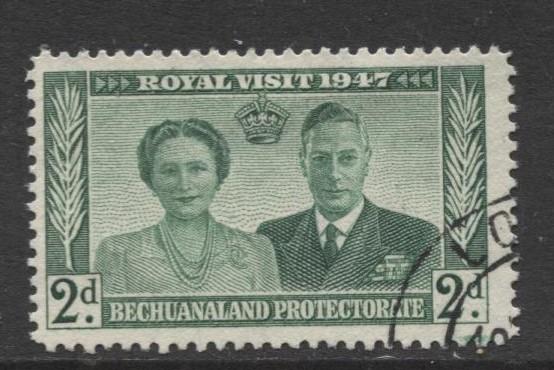 Bechuanaland - Scott 144 - KGVI - Royal Visit -1947 - Used - Single 2p Stamp