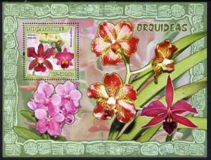 Mozambique 2007 Orchids perf souvenir sheet unmounted min...