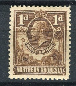 NORTHERN RHODESIA; 1930s early GV pictorial Mint hinged Shade of 1d. value