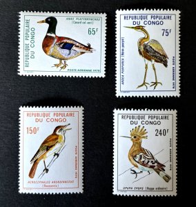 Congo: 1978 Air Mail Stamps, Birds, MNH set