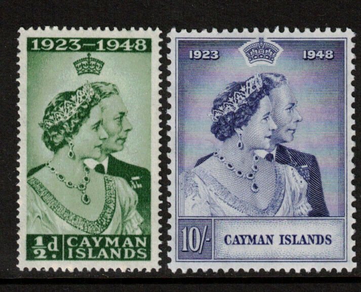 Cayman Islands #116 - #117 Very Fine Mint Lightly Hinged Set
