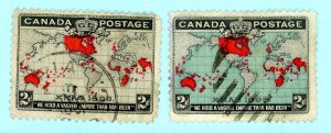 Canada, Scott #85-86, Used