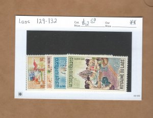 Laos  129-132  MNH