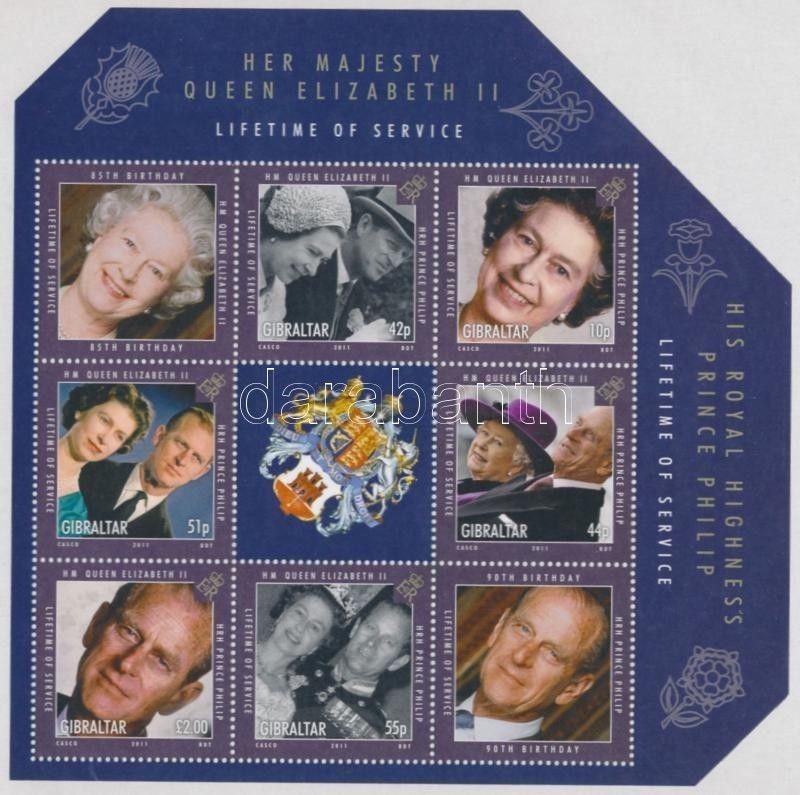 Gibraltar stamp Queen Elizabeth II minisheet MNH 2011 Mi 1414-1419 WS174849