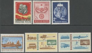 HUNGARY Sc#1682//B252 1965-66 Four Complete Sets OG Mint NH & Hinged