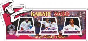 Stamps. Olympic Games Tokyo 2020 year, Karate  1+1 sheets  perforated NEW