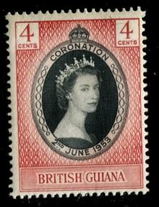 Br.GUIANA 252 Mint OG 1953 Cornation Issue