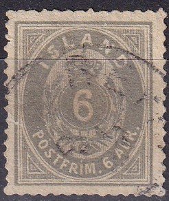 Iceland #10 F-VF Used CV $35.00  (Z9427)