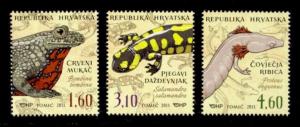 Croatia Sc# 863-5 MNH Amphibians